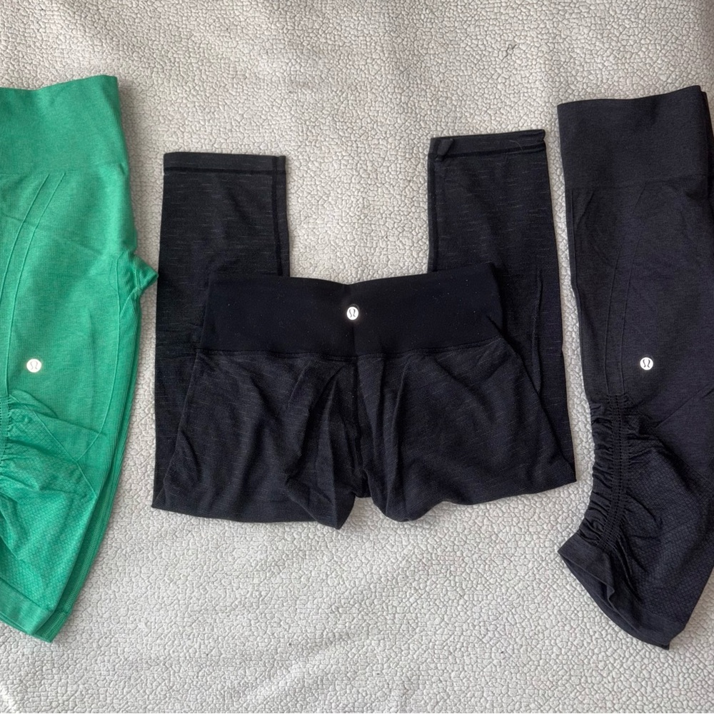 Size 6 Lululemon Capri Leggings Trio
